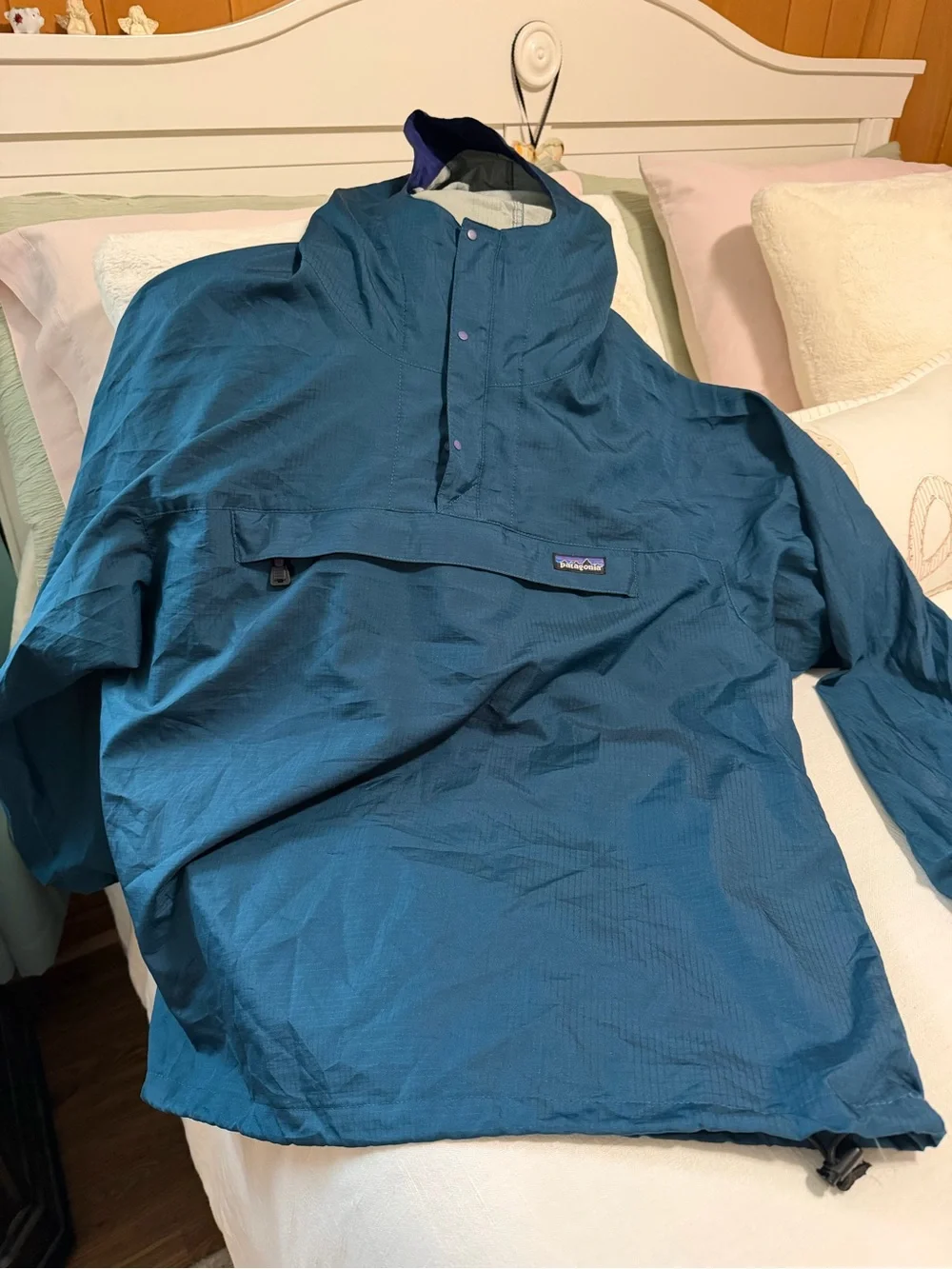 Patagonia Vintage 90s Anorak Mens large with two Patagonia Hats - Picture 14 of 14